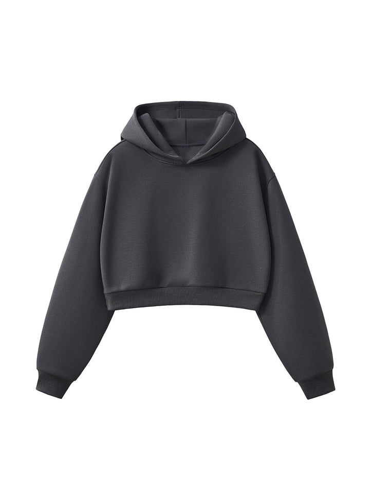 WOMEN HODDIES Essential Cropped Hoodie