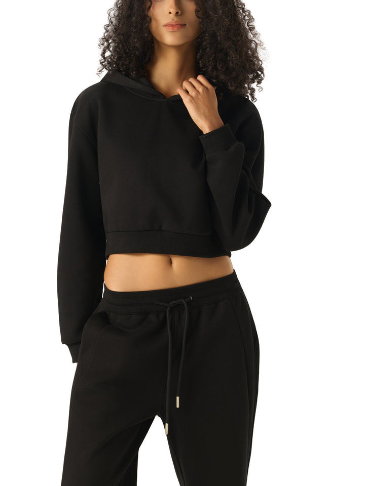 WOMEN HODDIES Essential Cropped Hoodie