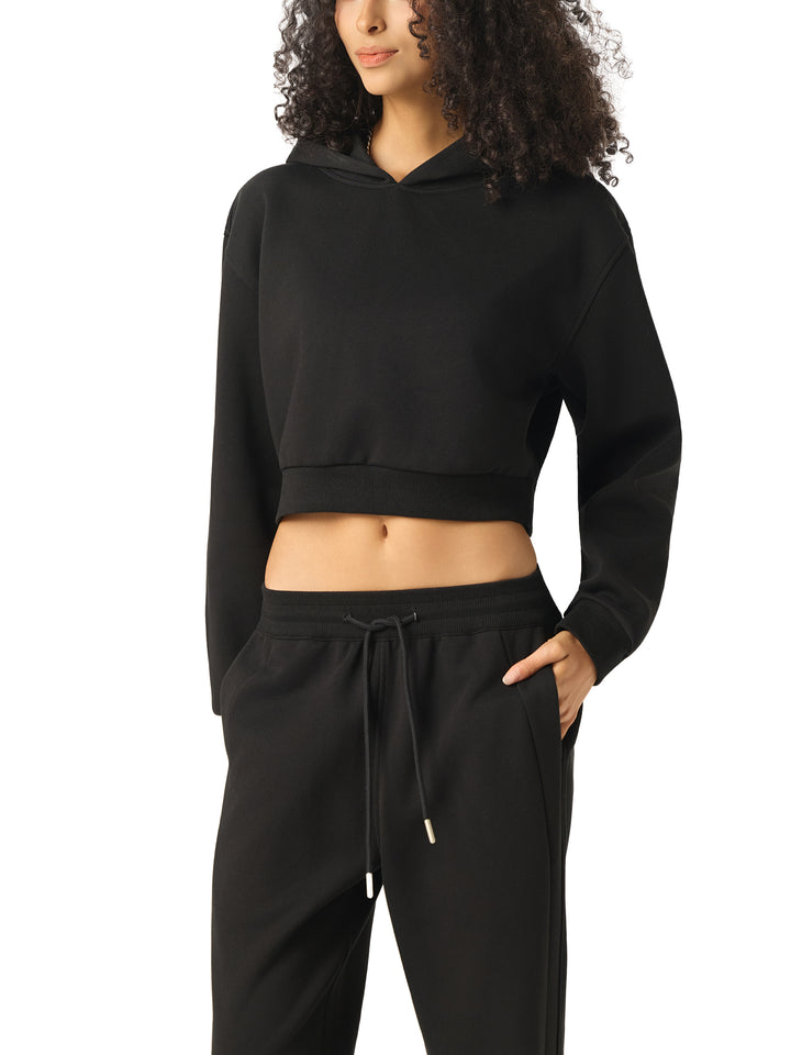 WOMEN HODDIES Essential Cropped Hoodie
