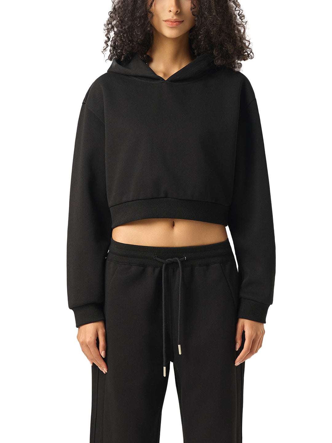 WOMEN HODDIES Essential Cropped Hoodie