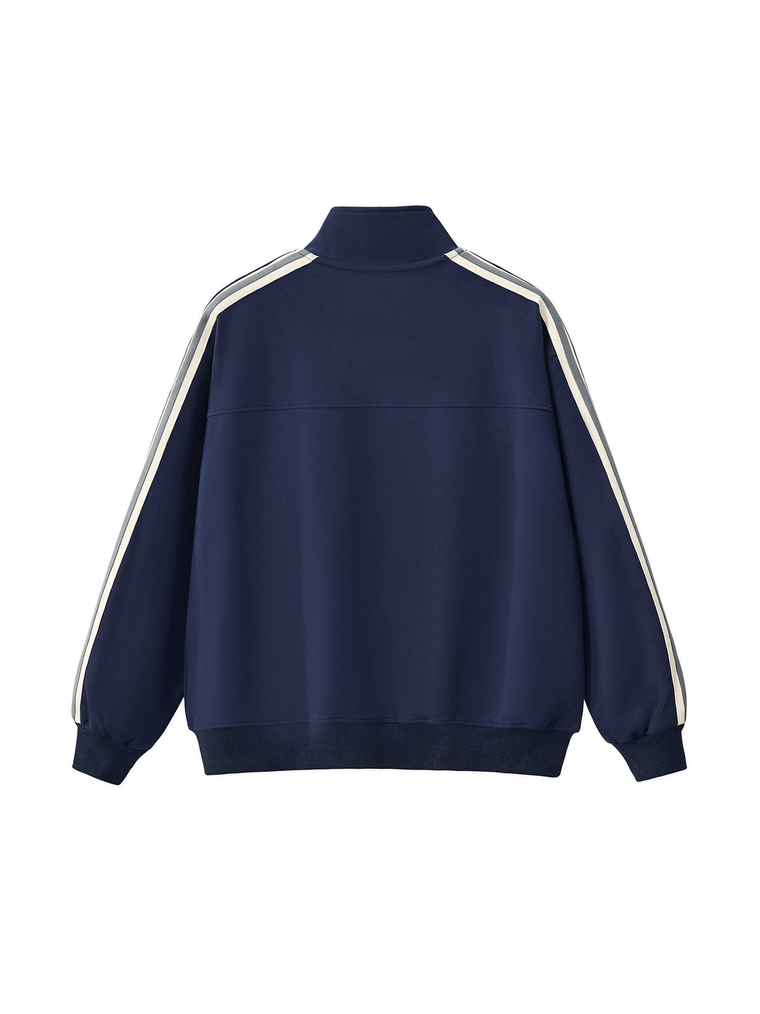 MEN COAT AND JACKET Contrast Side-Stripe Stand Collar  Jacket