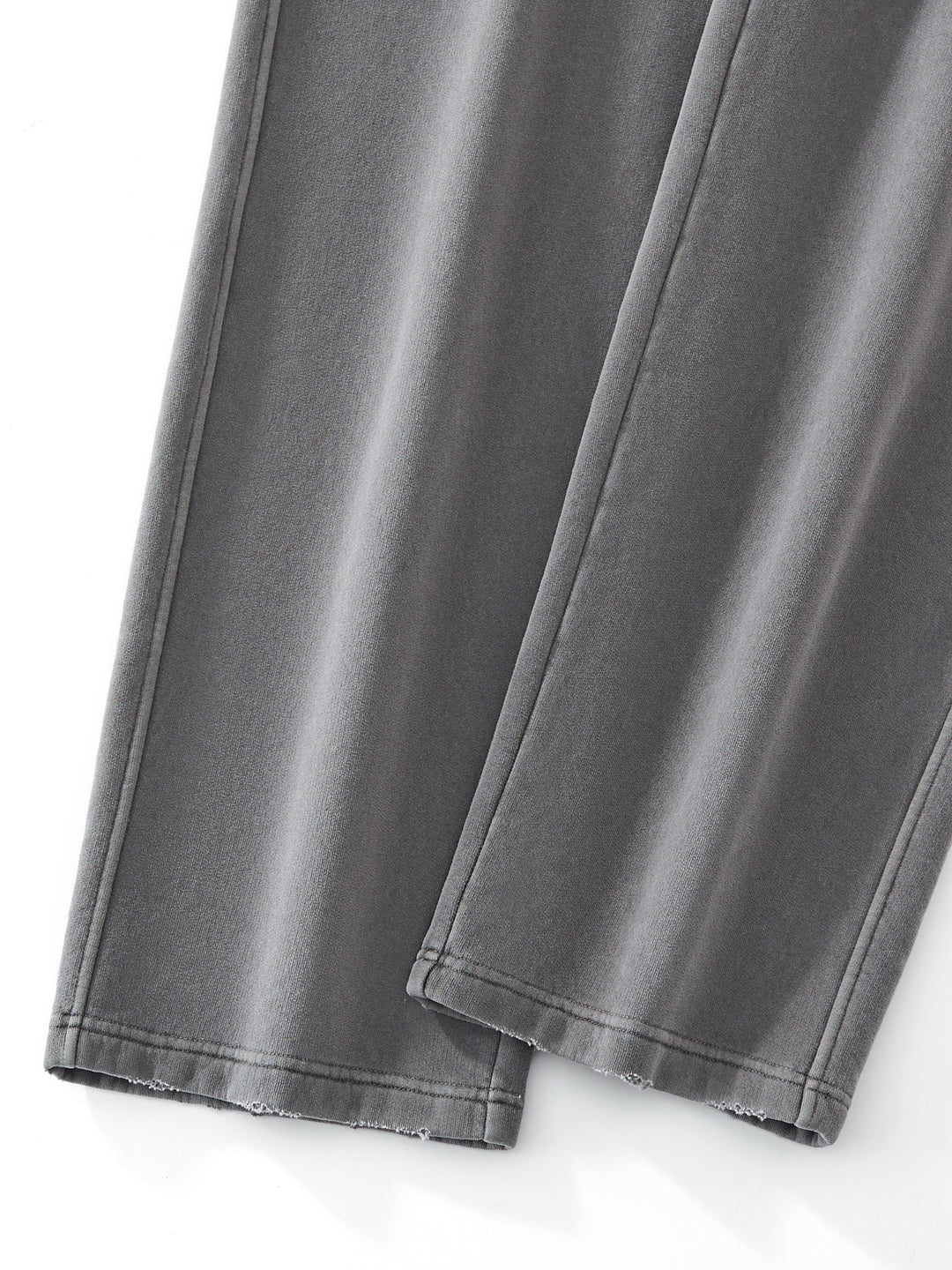 WOMEN PENT Frayed Enzyme Washed Fleece Sweatpants