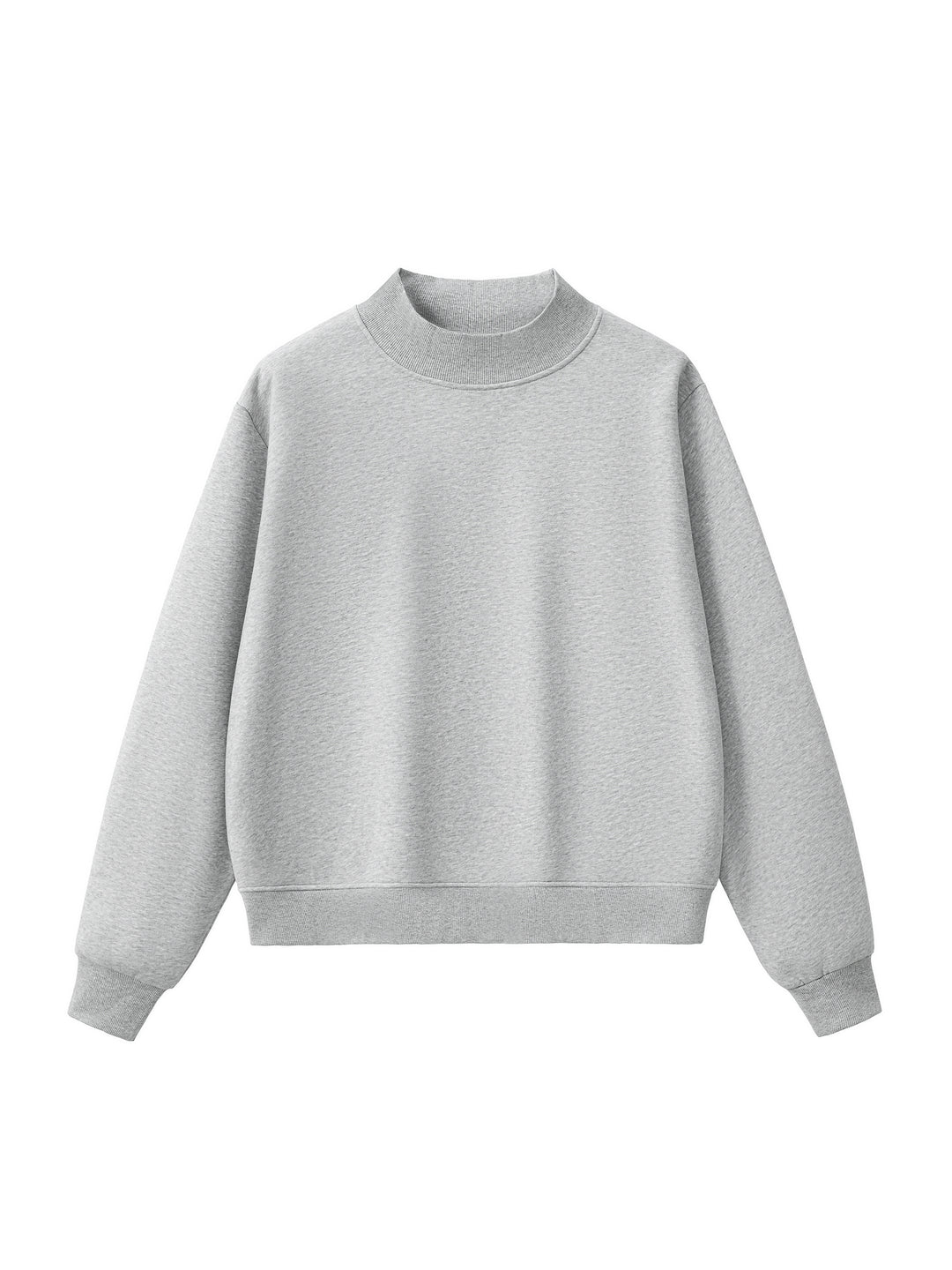 men brand  Essential Fleece Mock-Neck Crew Sweatshirt