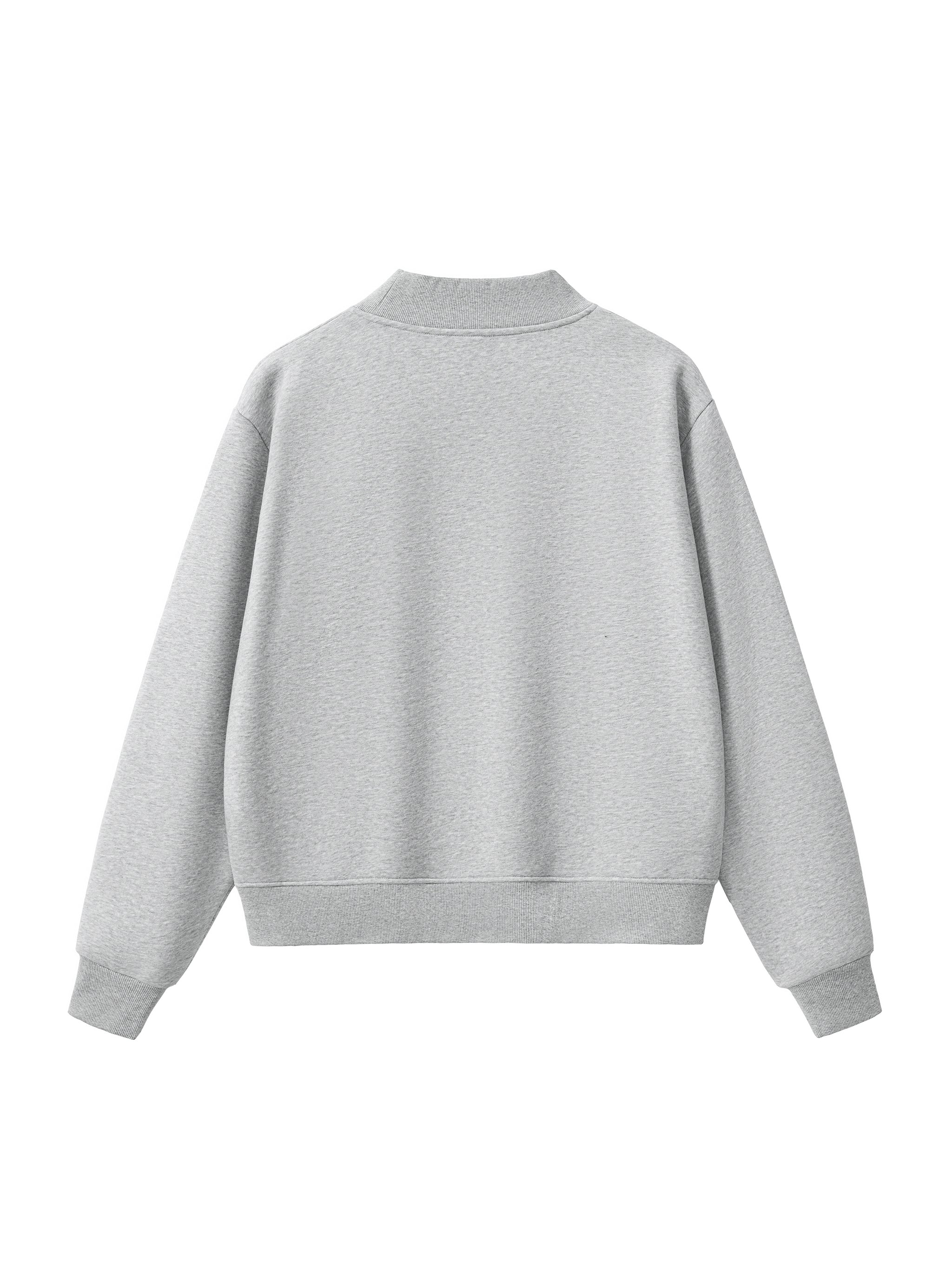 men brand  Essential Fleece Mock-Neck Crew Sweatshirt