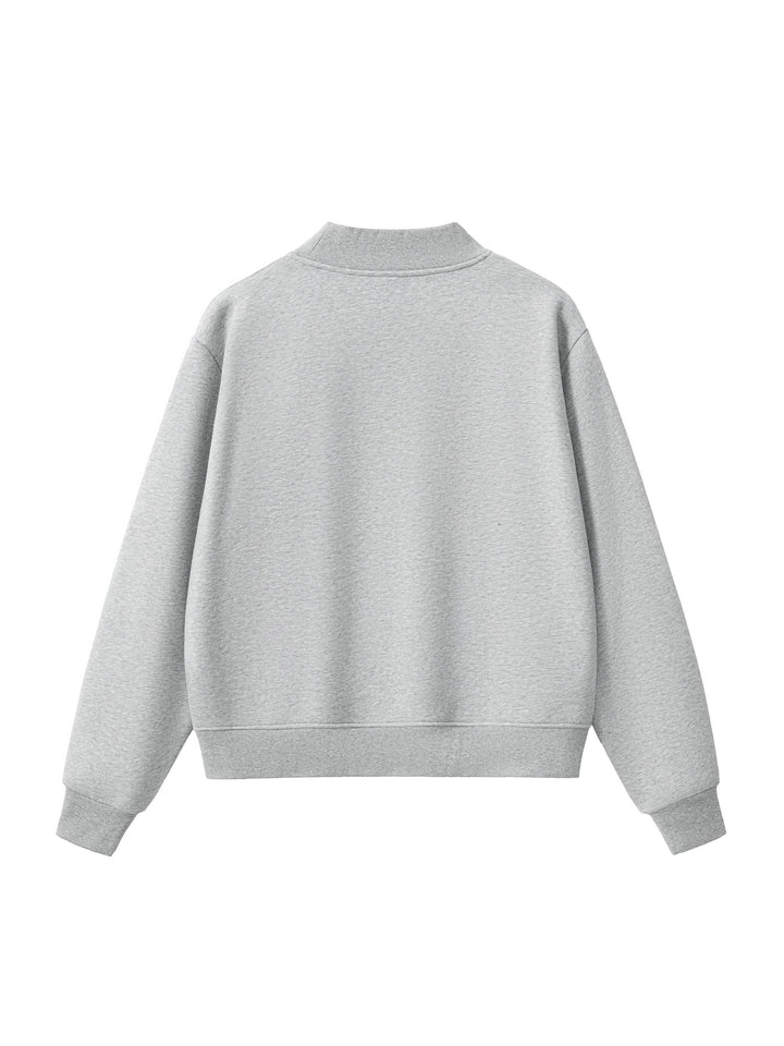 men brand  Essential Fleece Mock-Neck Crew Sweatshirt