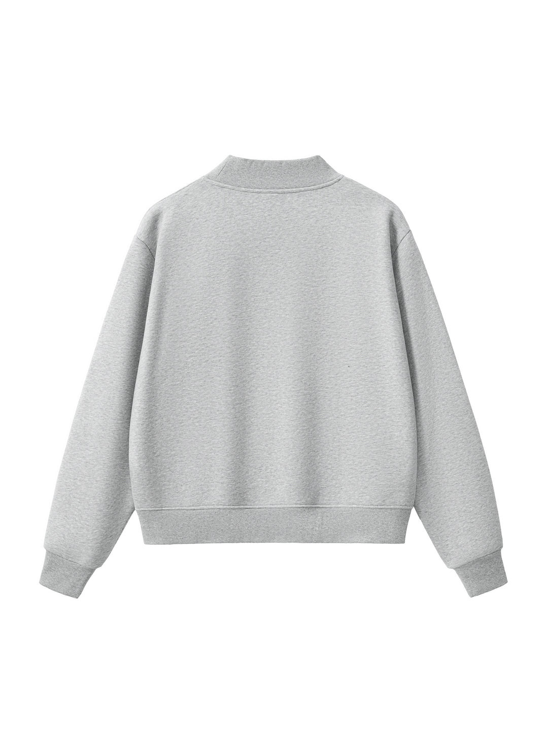 WOMEN HODDIES Essential Fleece Mock-Neck Crew Sweatshirt