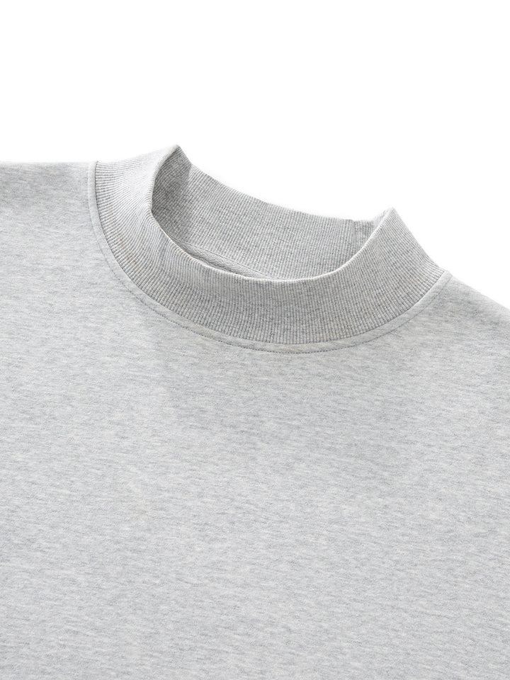 women hoddies Essential Fleece Mock-Neck Crew Sweatshirt