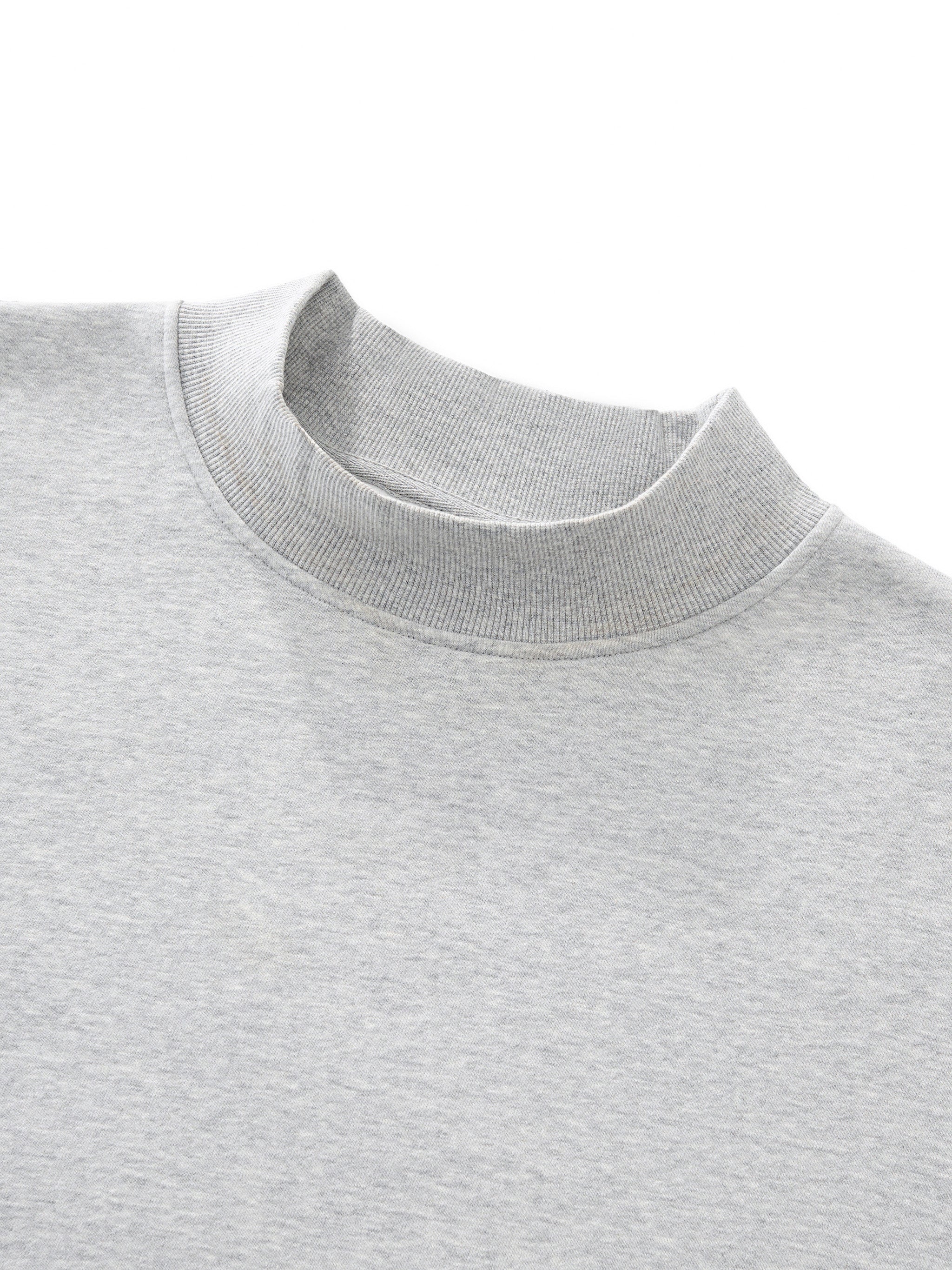 men brand  Essential Fleece Mock-Neck Crew Sweatshirt
