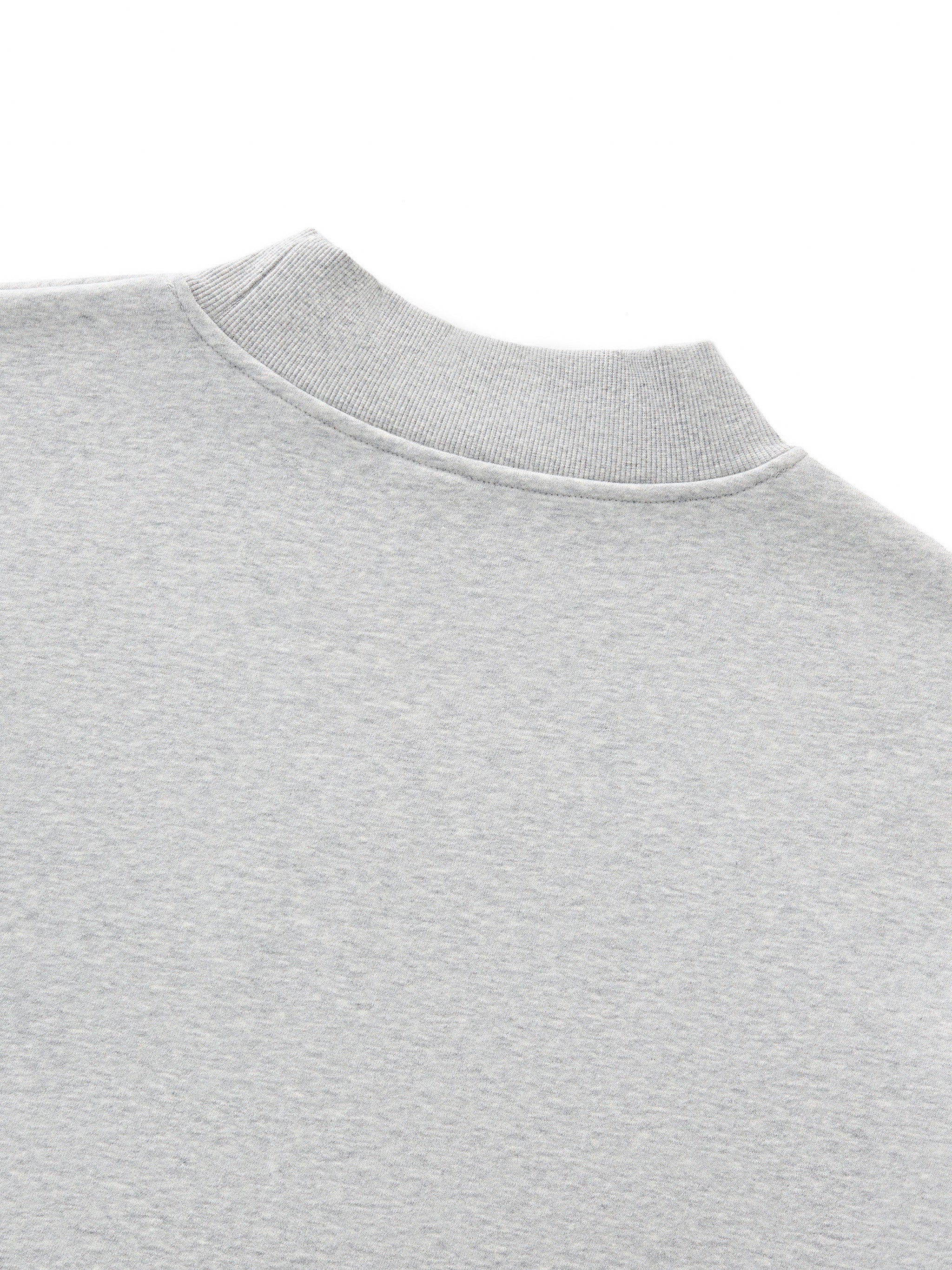 men brand  Essential Fleece Mock-Neck Crew Sweatshirt