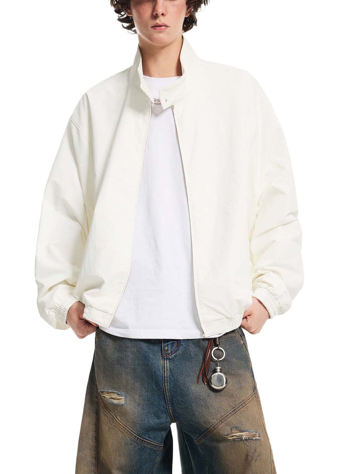 MEN COAT AND JACKET Stand Collar Bomber Jacket