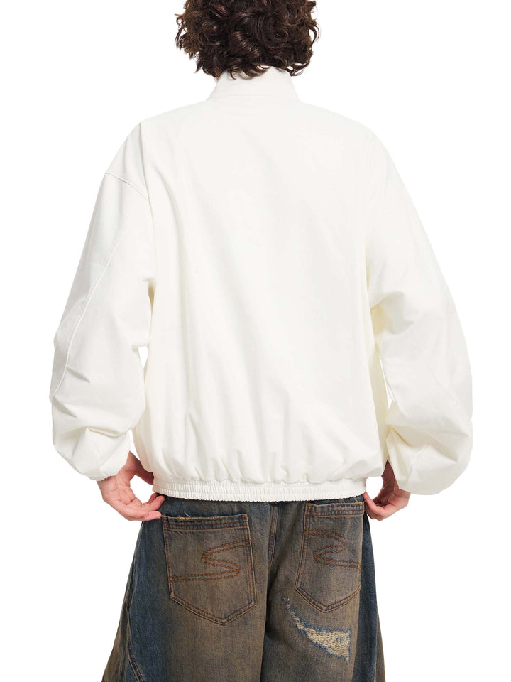 MEN COAT AND JACKET Stand Collar Bomber Jacket