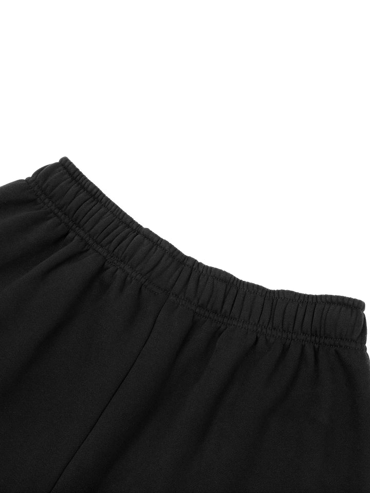 WOMEN PENT Contrast-Stitched Fleece Sweatpants