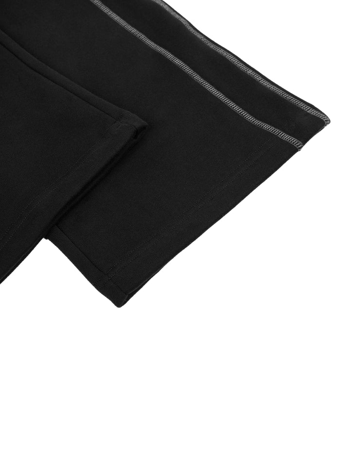 Wing Logo Contrast Stitch Fleece Sweatpants