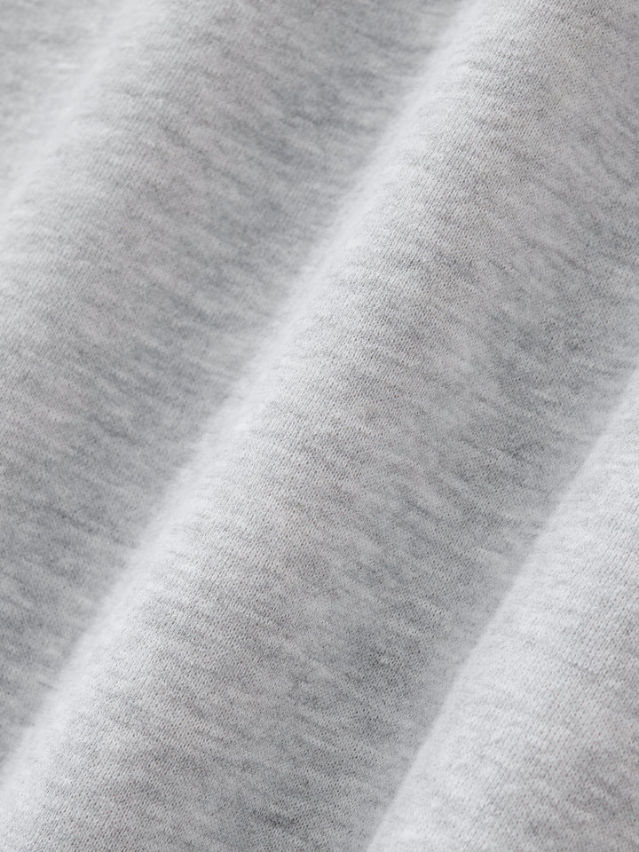 WOMEN HODDIES Contrast-Stitched Boxy Fleece Hoodie