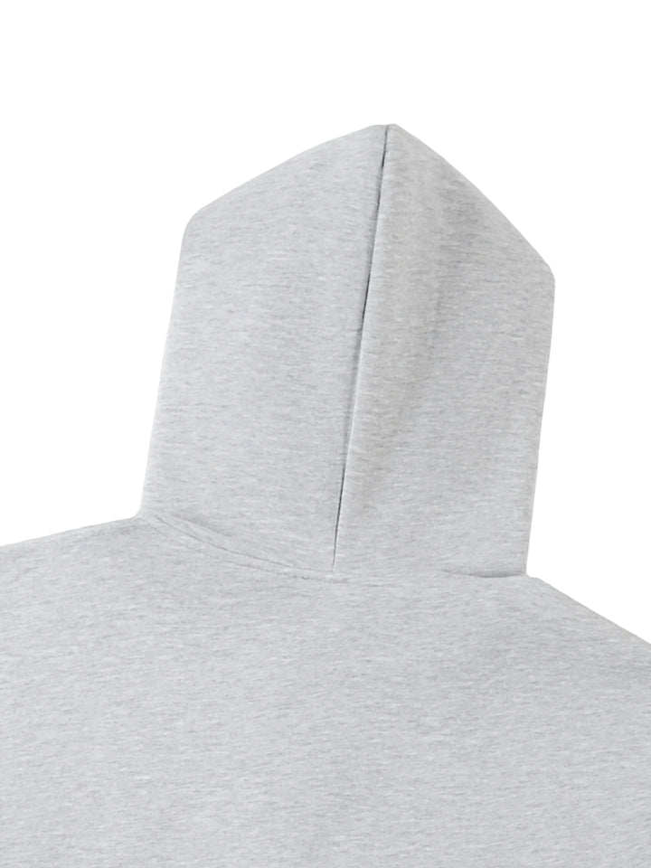 WOMEN HODDIES Contrast-Stitched Boxy Fleece Hoodie