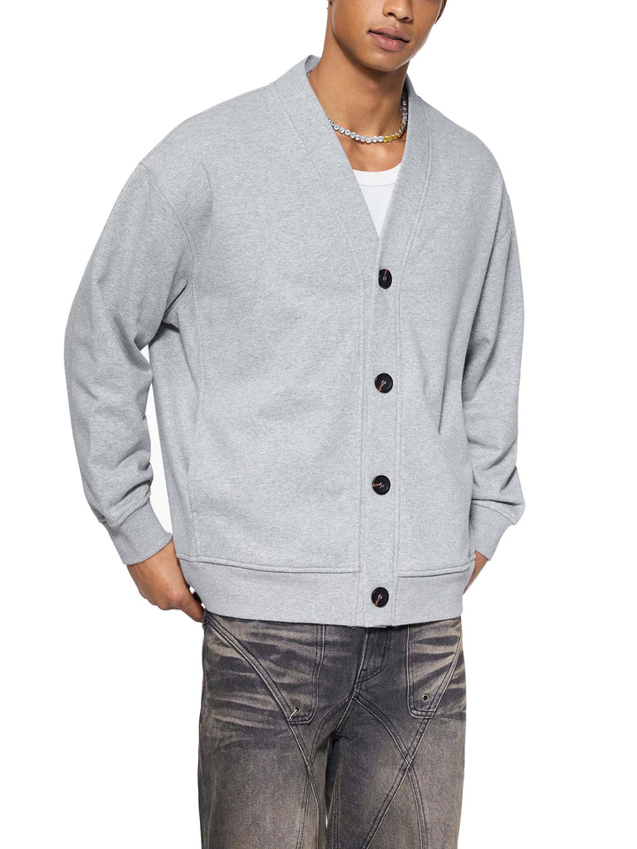 MEN COAt and  JACKET Essential Heavyweight Sweat Cardigan