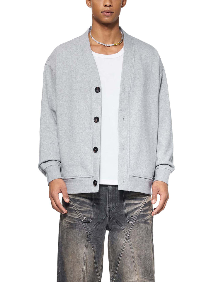 MEN COAt and  JACKET Essential Heavyweight Sweat Cardigan
