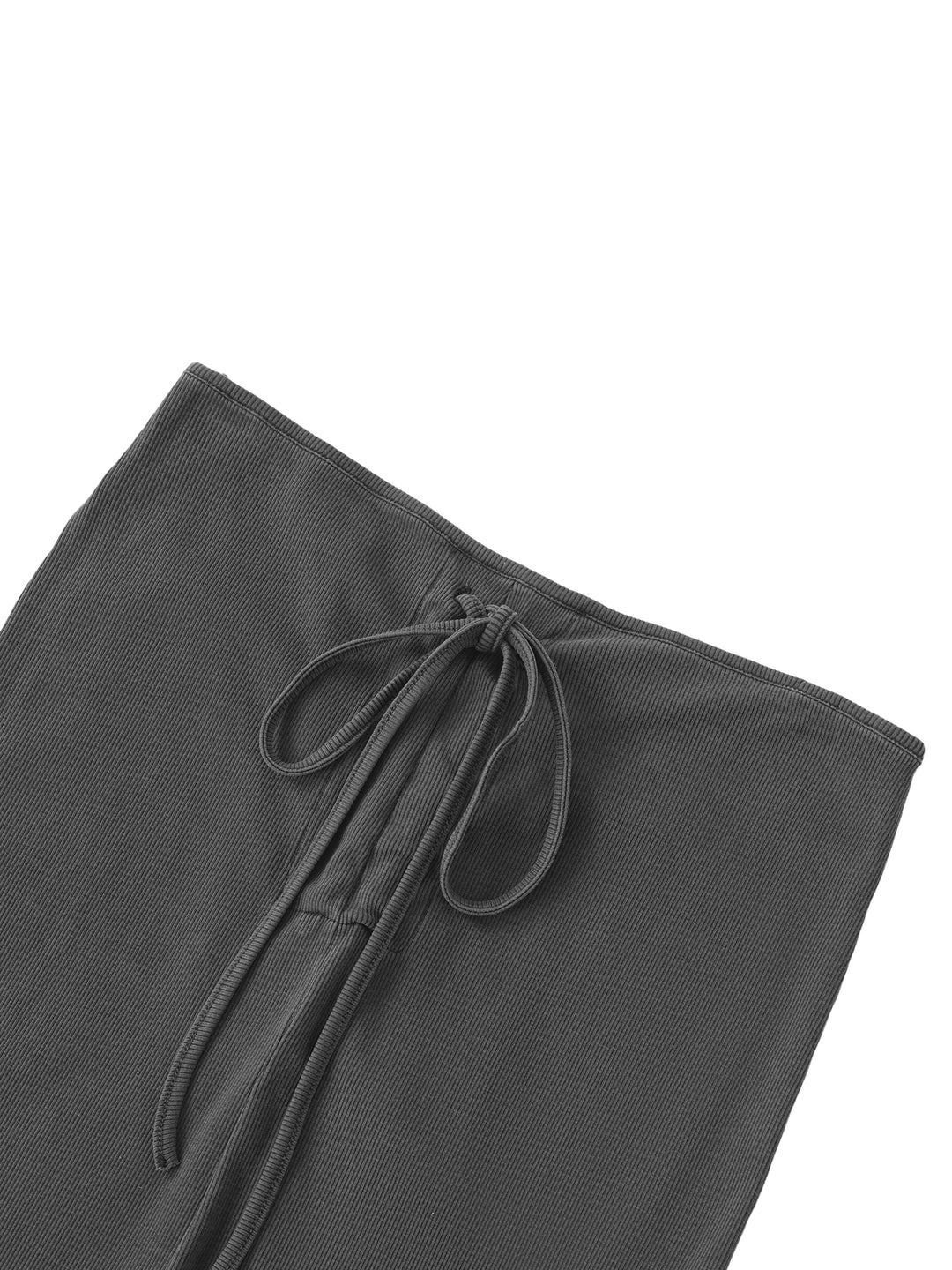 WOMEN SKIRT Dyed Washed Drawstring Maxi Skirt