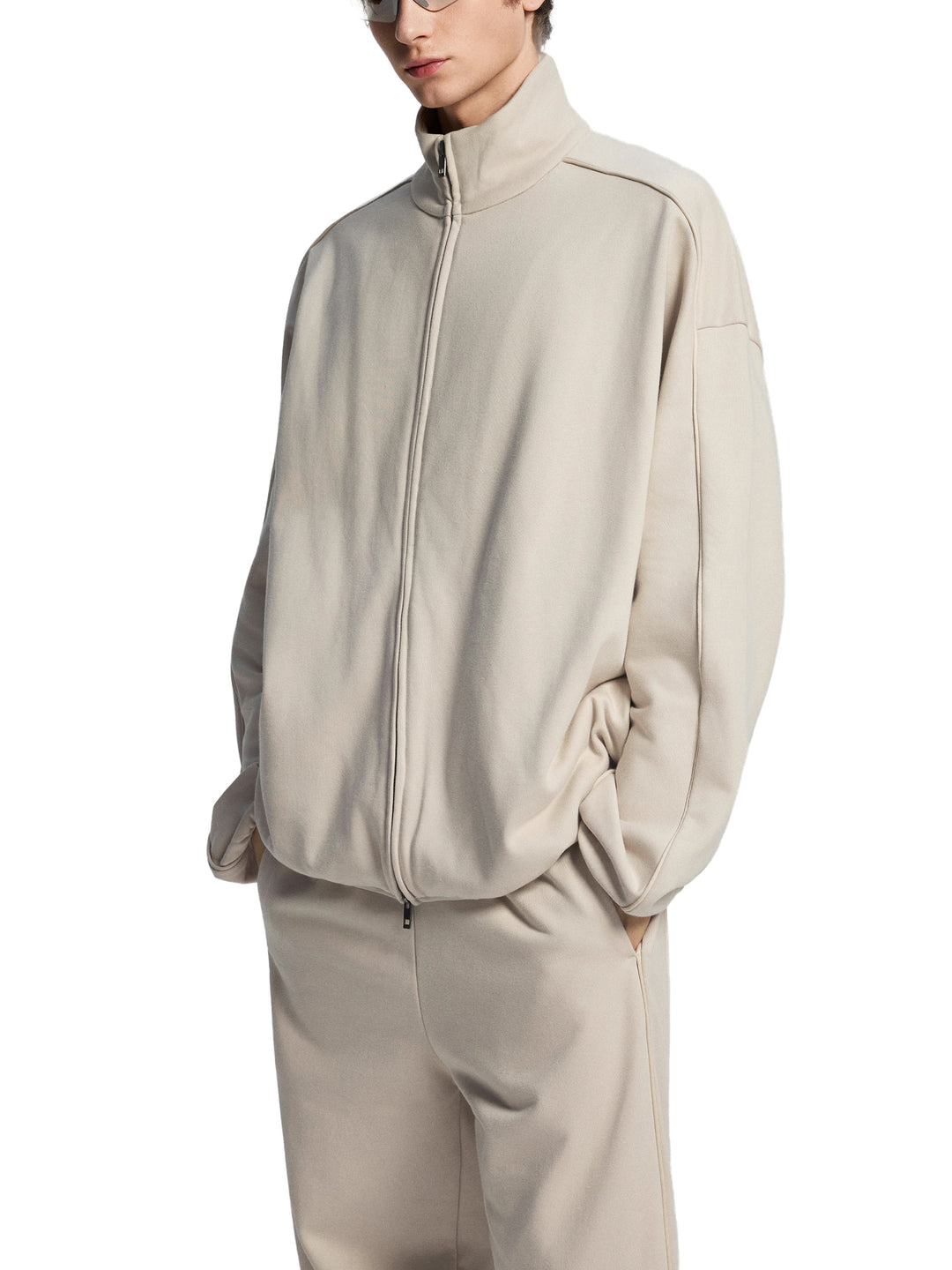 MEN COAT AND JACKET Essential Heavyweight Stand Collar Jacket