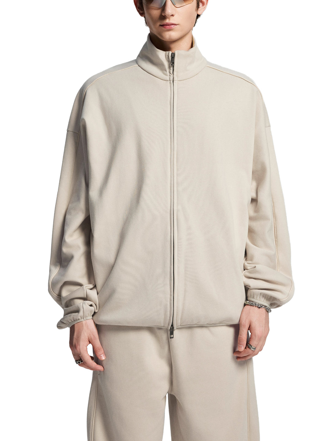 MEN COAT AND JACKET Essential Heavyweight Stand Collar Jacket