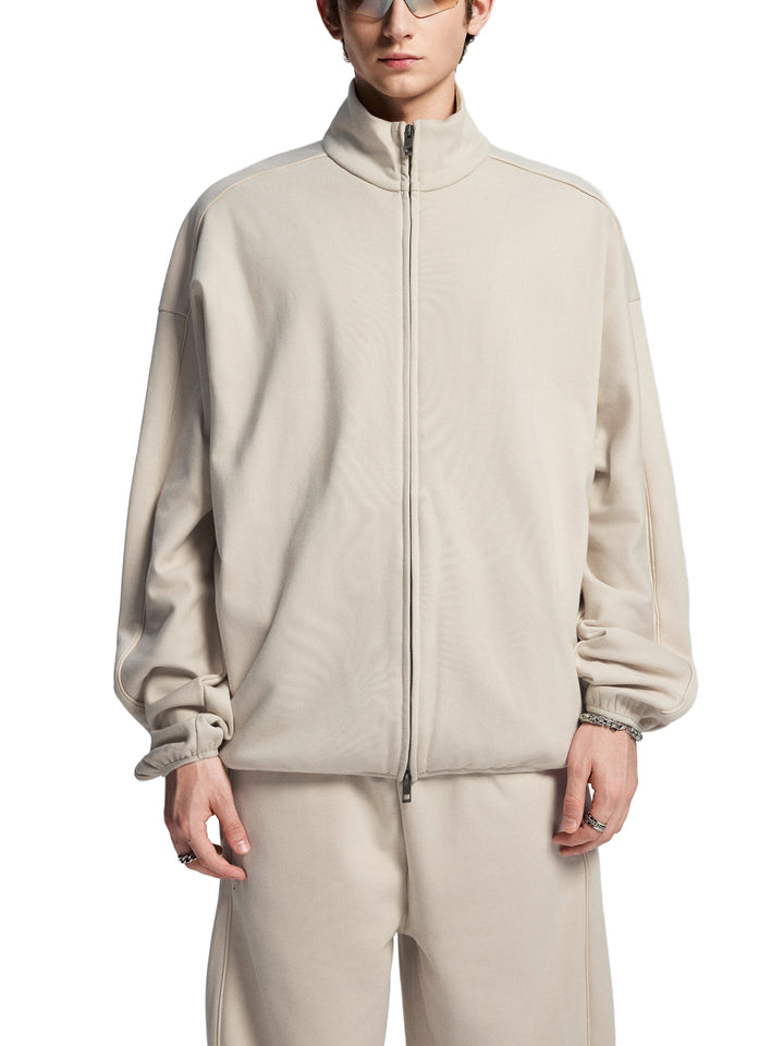 MEN COAT AND JACKET Essential Heavyweight Stand Collar Jacket
