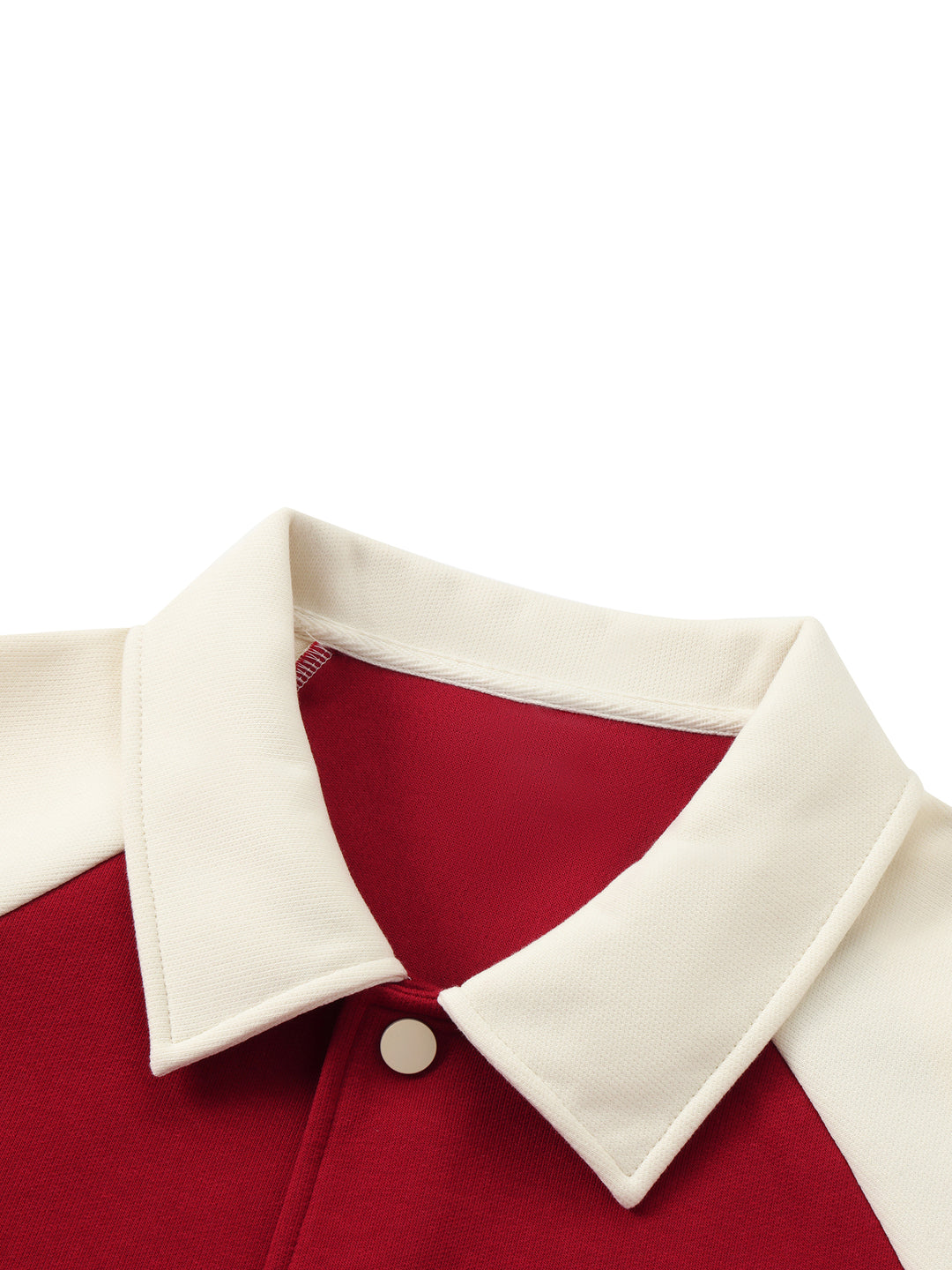 WOMEN COAT AND JACKET Contrast Raglan Sleeve Baseball Jacket