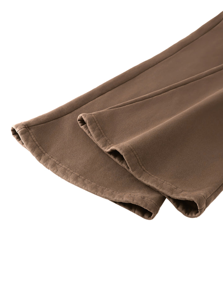 WOMEN PENT Vintage Washed Flared Fleece Pants