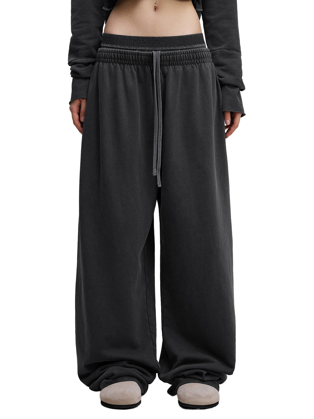 WOMEN PENT Vintage Washed Waist Pants
