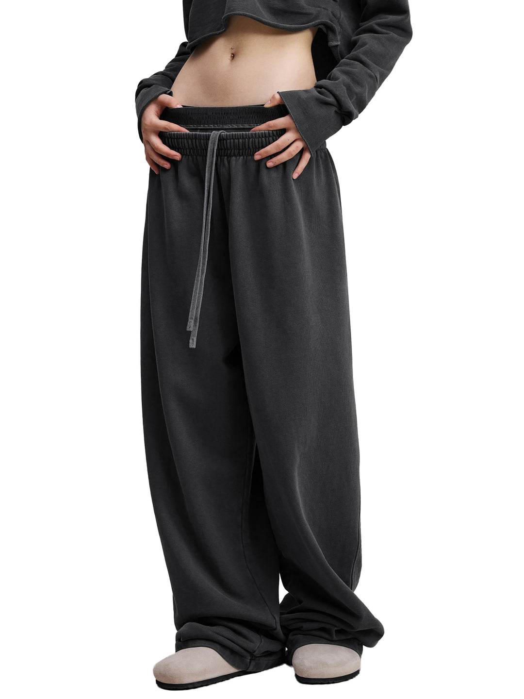 WOMEN PENT Vintage Washed Waist Pants