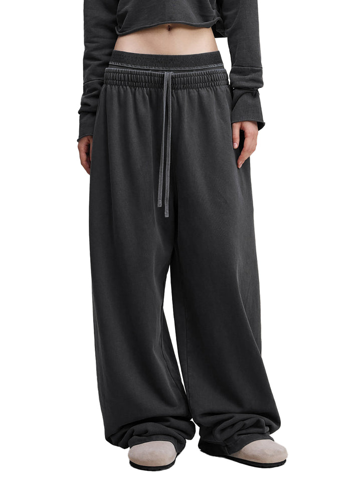 WOMEN PENT Vintage Washed Waist Pants