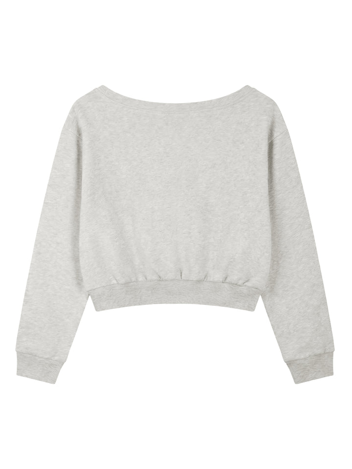 Women HODDIES  Off-Shoulder Sweatshirt