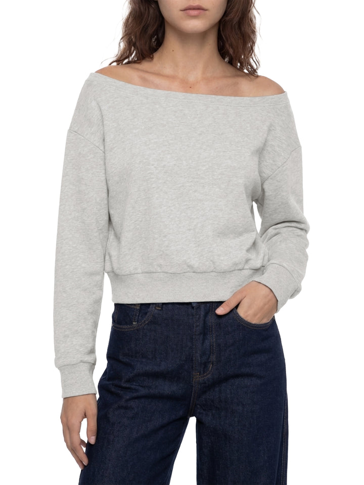 Women HODDIES  Off-Shoulder Sweatshirt