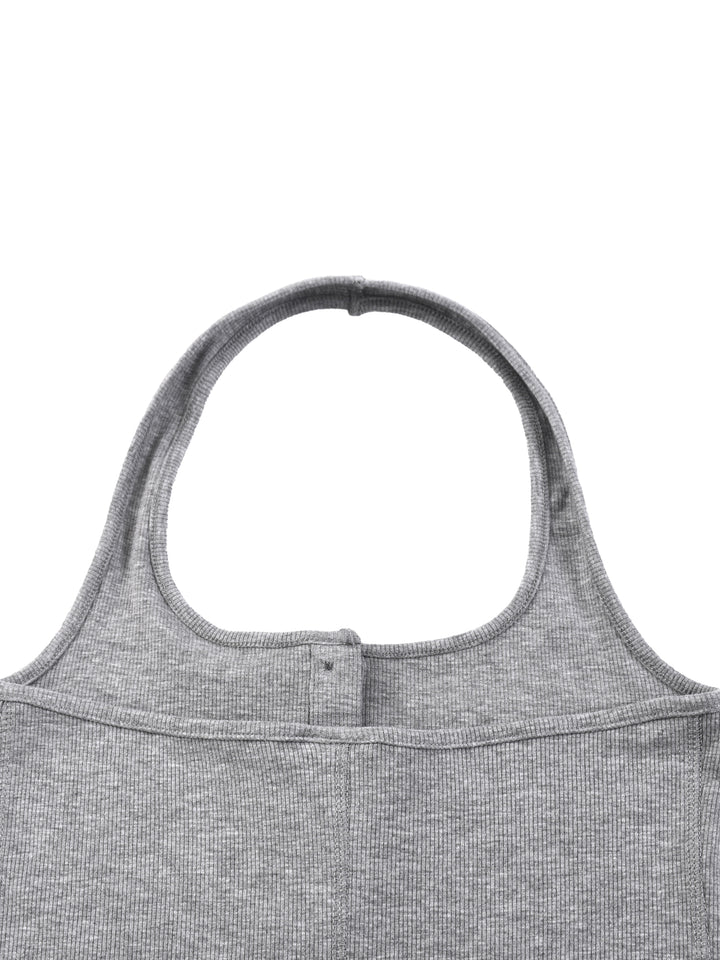 Women TANKTOP  Ribbed Henley Tank Top