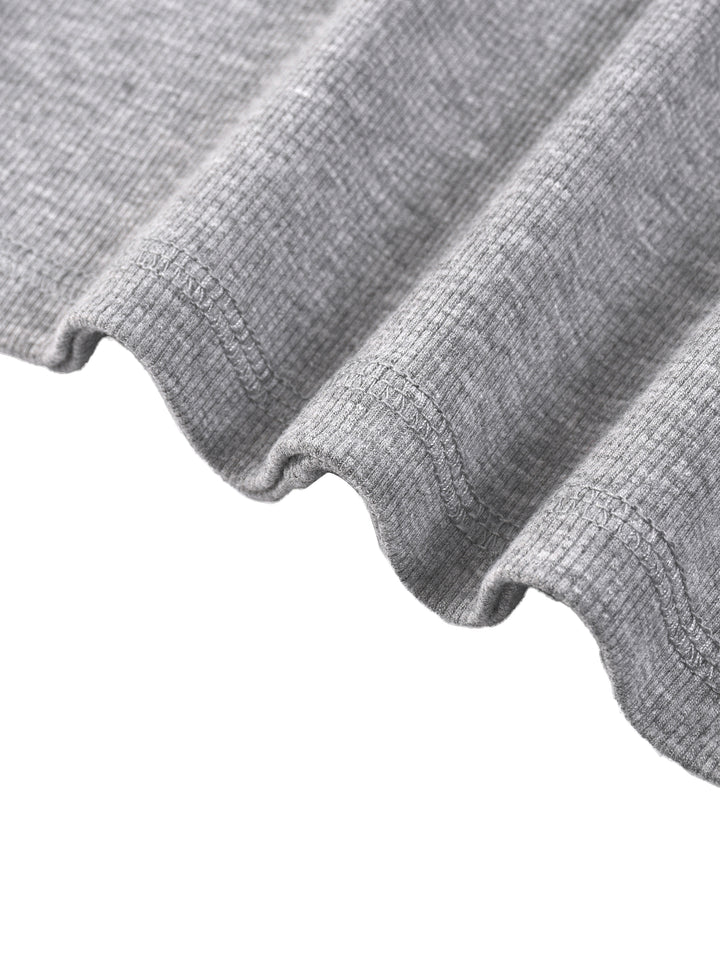 Women TANKTOP  Ribbed Henley Tank Top