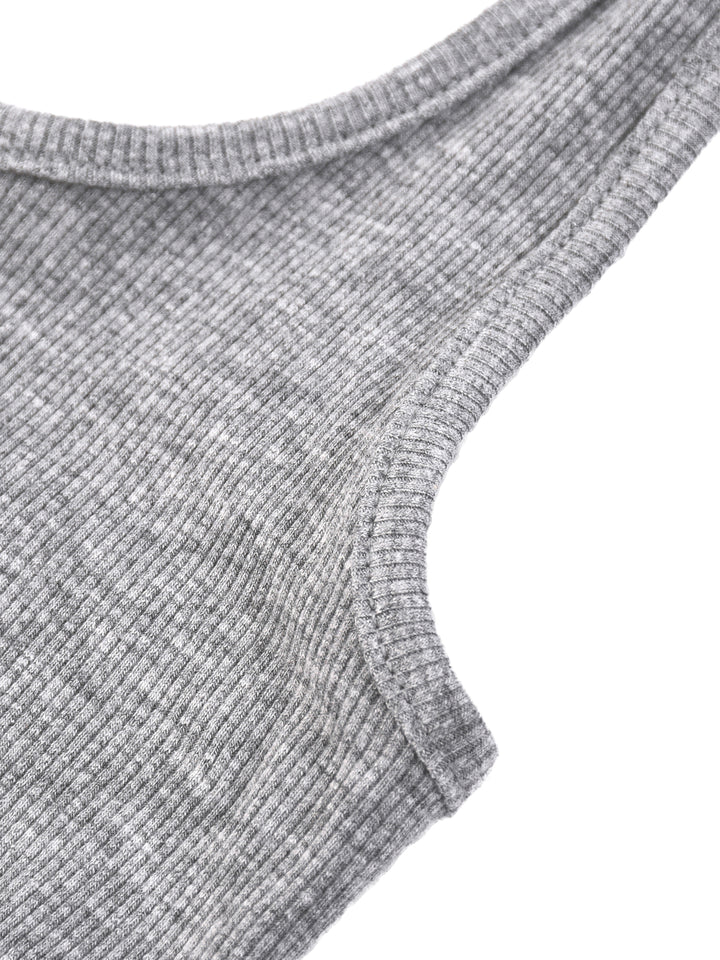 Women TANKTOP  Ribbed Henley Tank Top