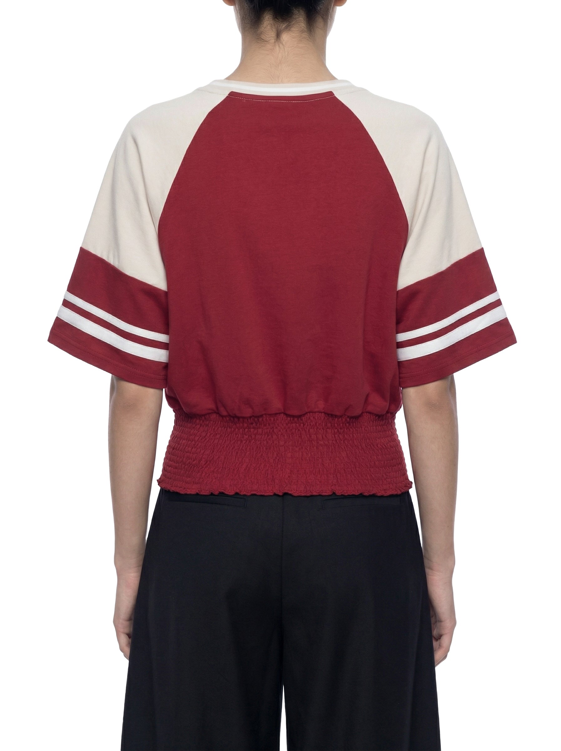 Women's brand  Color Block Ruched T-Shirt