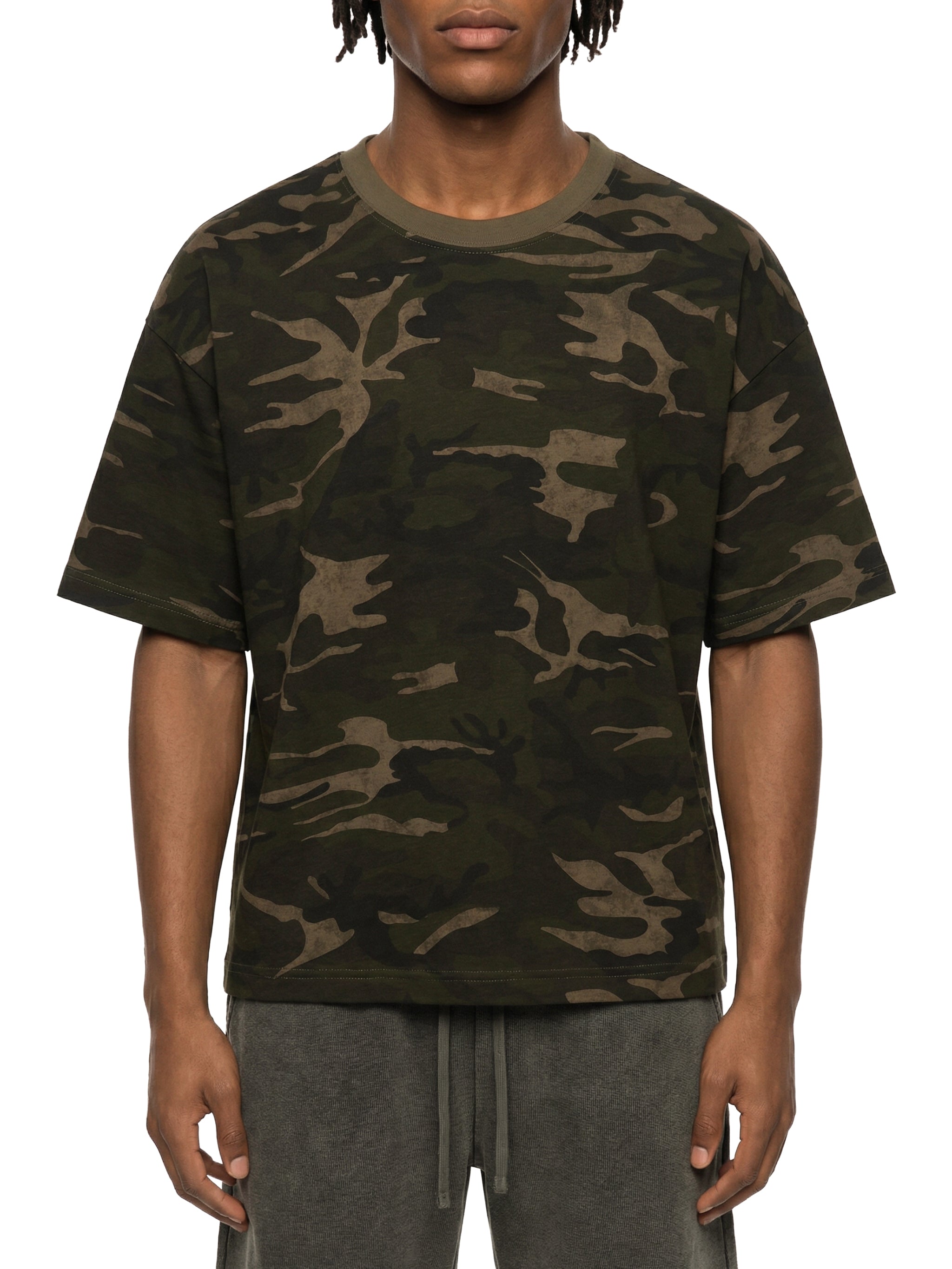 men brand Unisex Camo Boxy T-Shirt