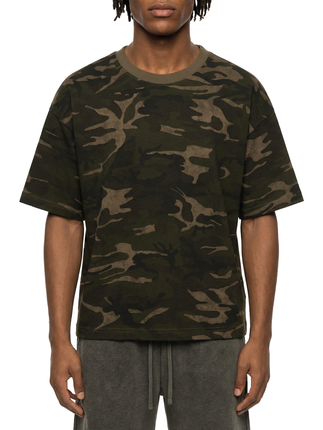 men brand Unisex Camo Boxy T-Shirt