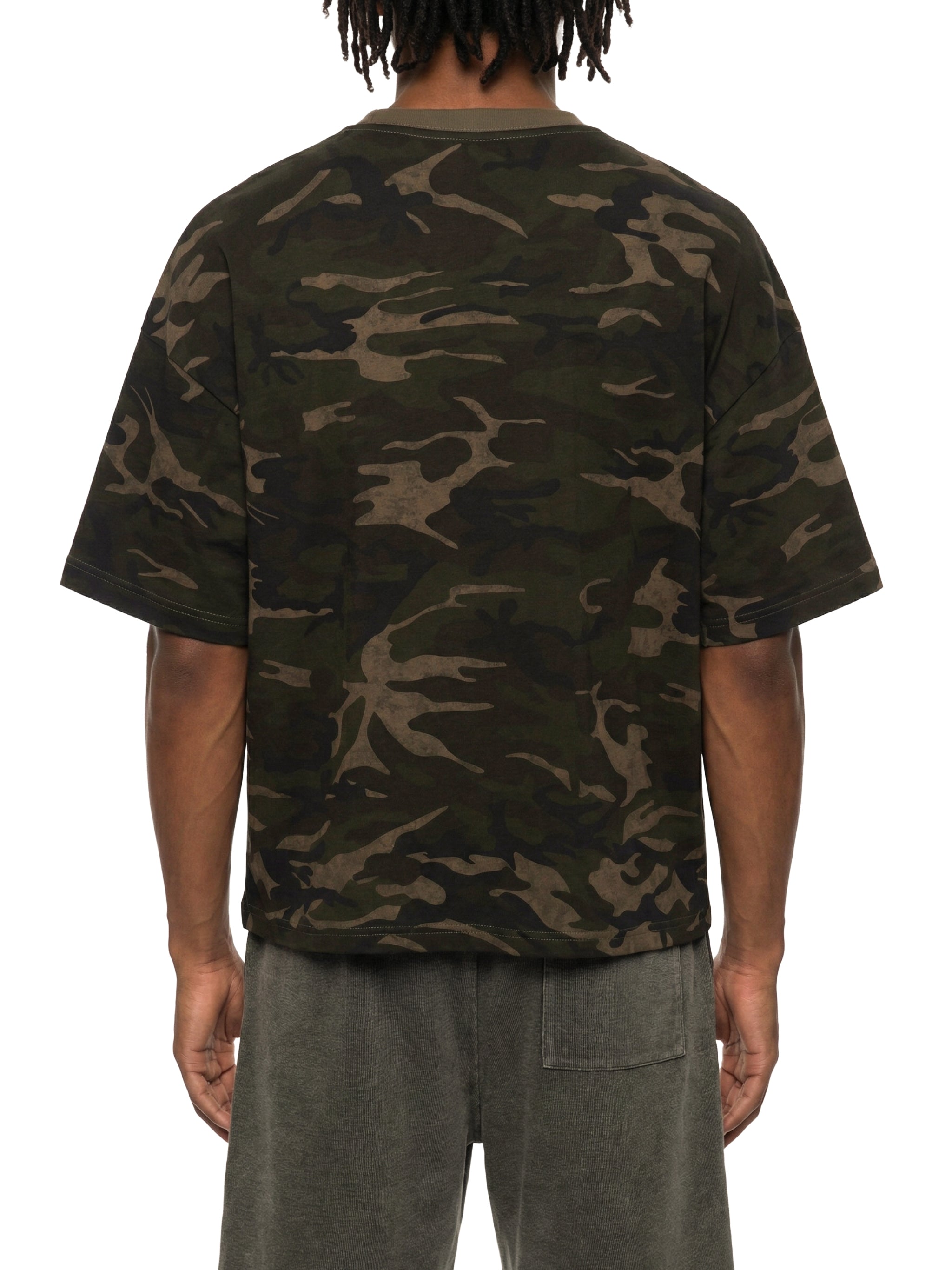 men brand Unisex Camo Boxy T-Shirt