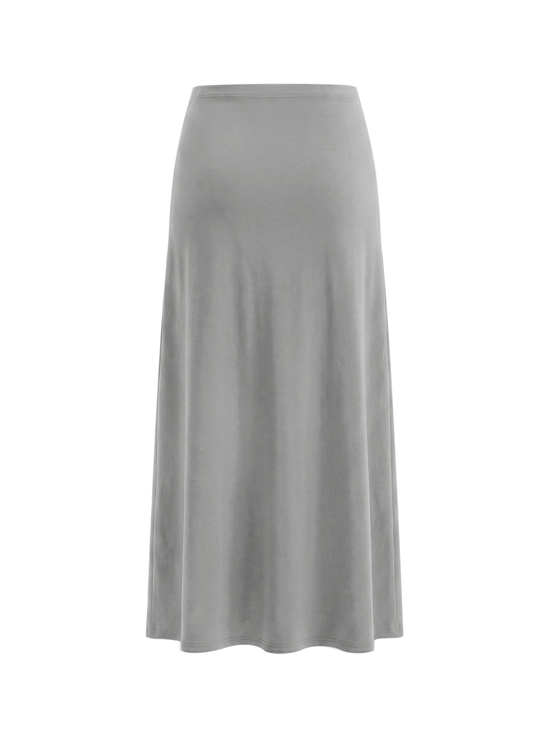 Women SKIRT Solid Color Knit Maxi Skirt