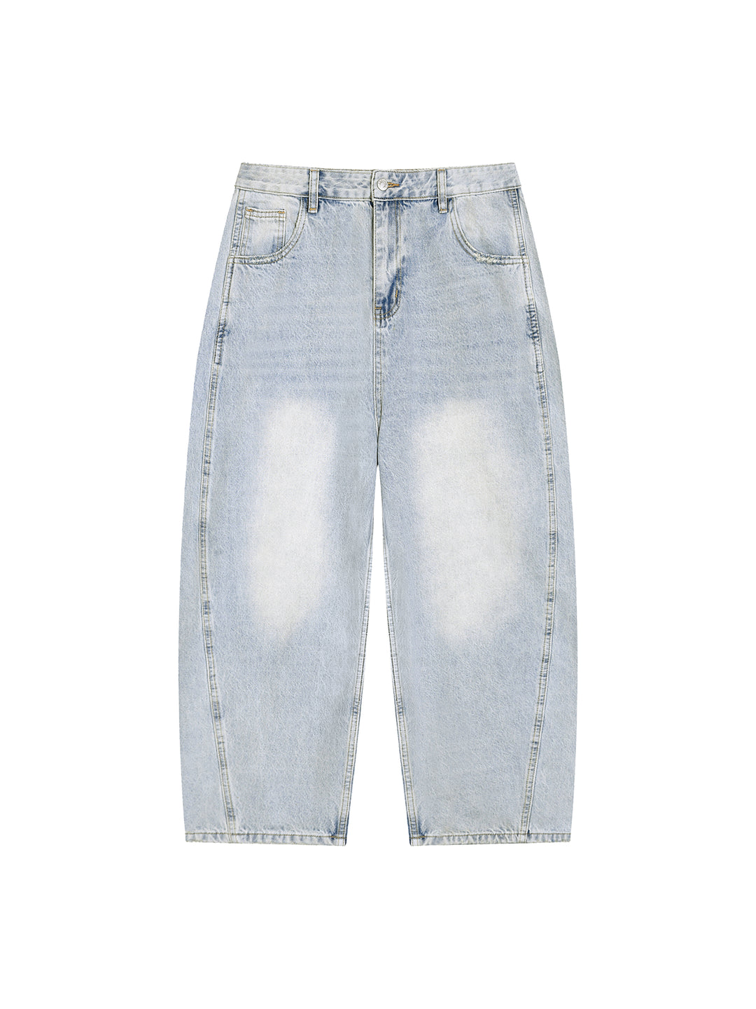 men brand  Vintage Wash Sunfade Barrel Leg Jeans