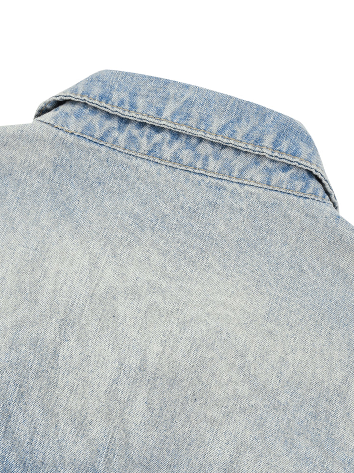 WOMEN COAT AND JACKET  Vintage Wash Full-Zip Denim Jacket