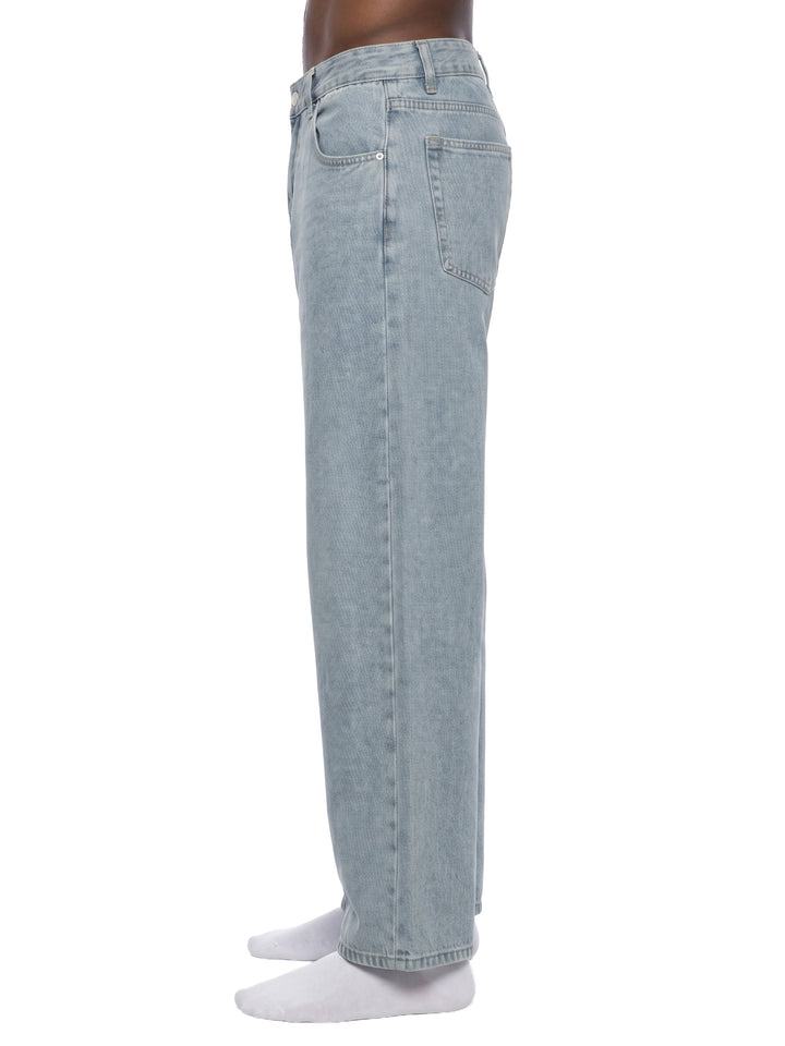 men brand Vintage Wash Straight Leg Jeans