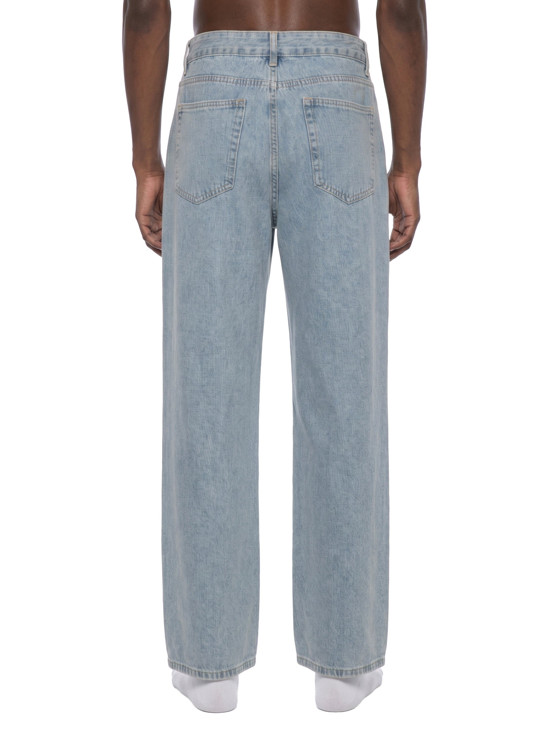 men brand Vintage Wash Straight Leg Jeans