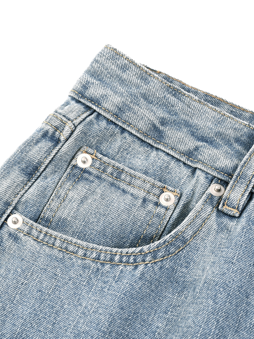 men brand Vintage Wash Straight Leg Jeans