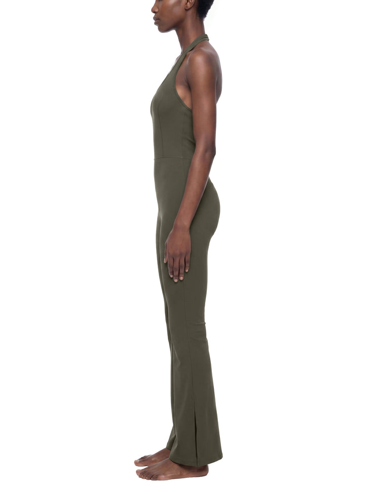 Women’s one piece Halter Flared Jumpsuit