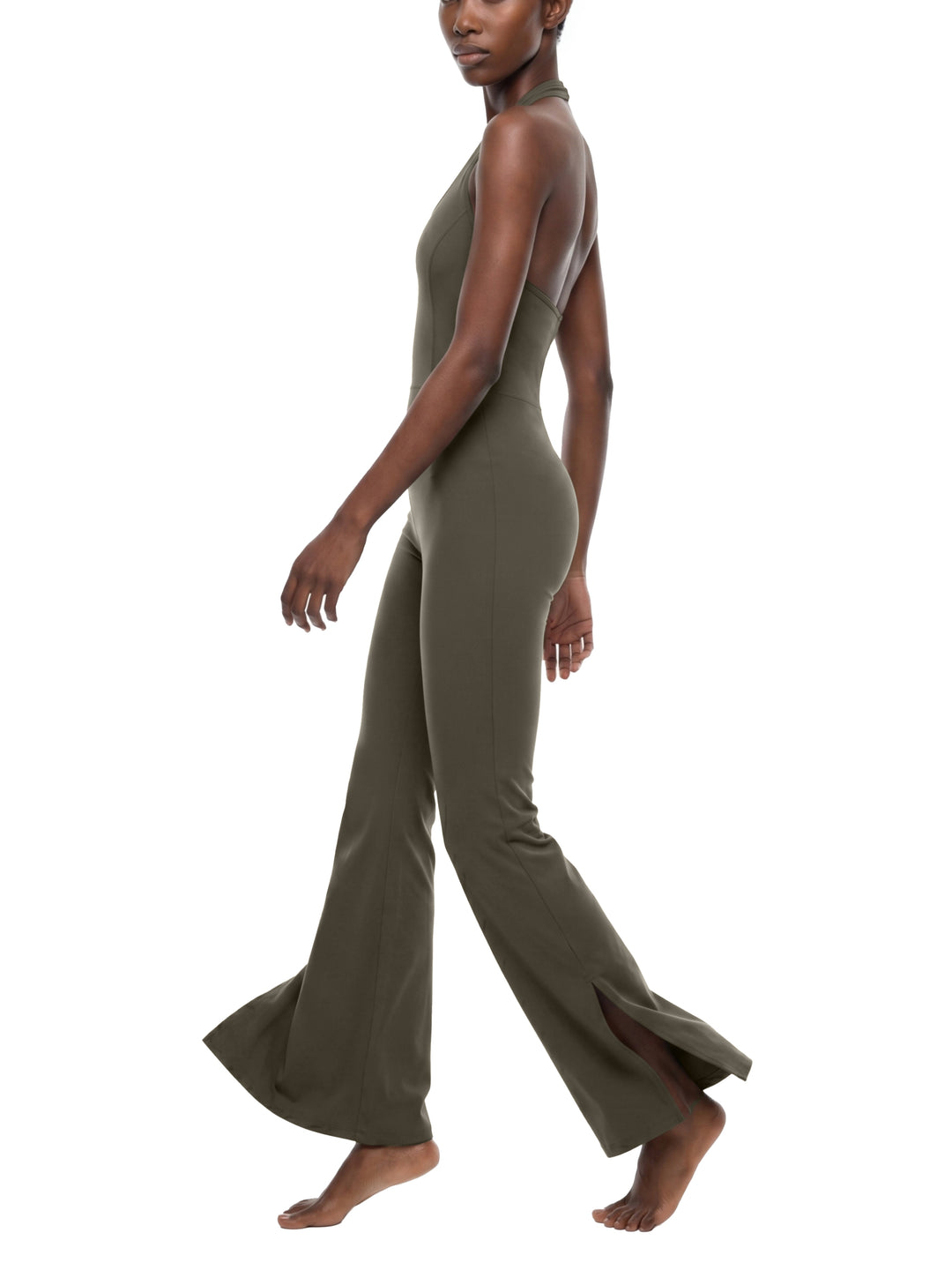 Women’s one piece Halter Flared Jumpsuit