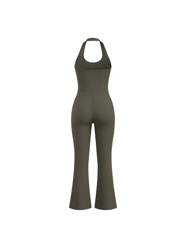 Women’s one piece Halter Flared Jumpsuit