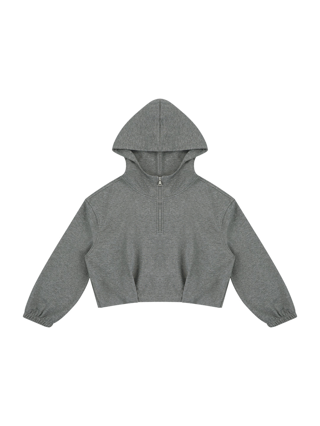 Women HODDIES  Boxy Quarter-Zip Hoodie