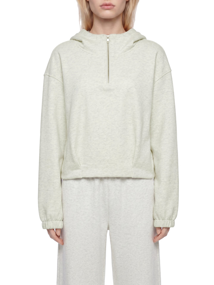 Women HODDIES  Boxy Quarter-Zip Hoodie